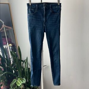 Abercrombie & Fitch Simone high rise Dark Blue Super Skinny Jeans 26 2